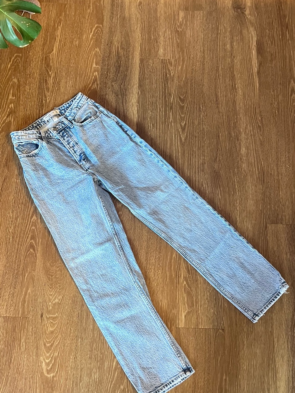 Abercrombie & Fitch Light Blue Straight Leg Jeans